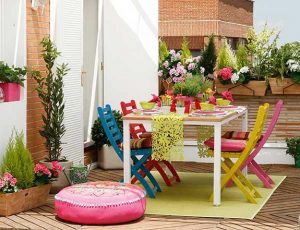 bright color combinations for summer party decor