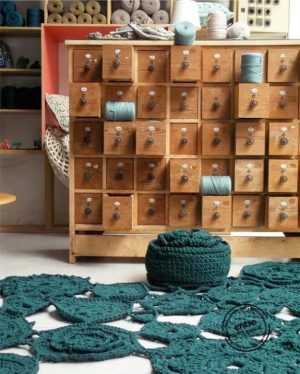 handmade home accessories, chrocheted floor rugs