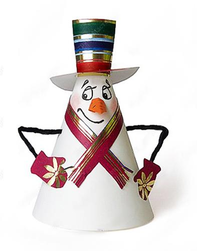 christmas crafts, handmade home decorations, snowman christmas tree ornaments