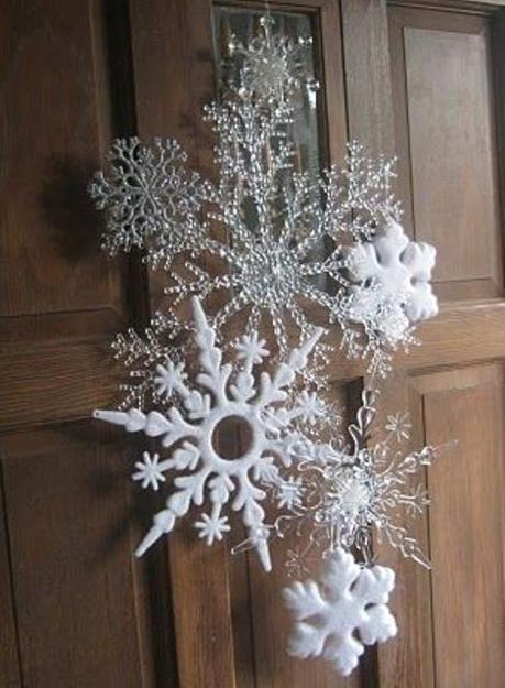 winter decorating snowflakes decorations christmas ways fabric hanging