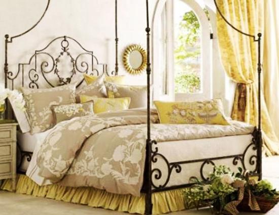 modern bedroom decorating in provencal style