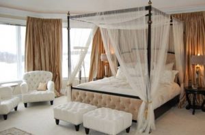 bedroom furniture, beds with canopy