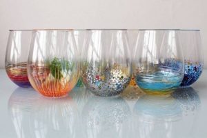 simple designs for glass painting