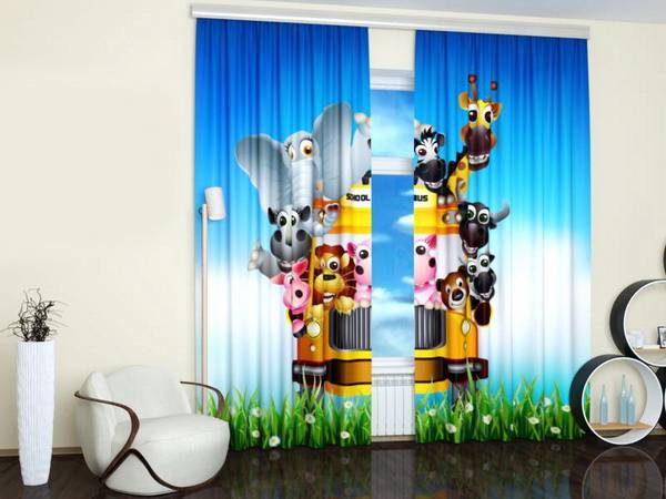 Custom Photo Curtains Adding Digital Prints to Kids Room ...