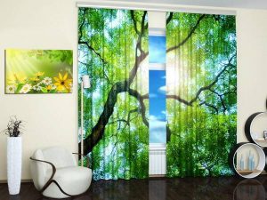 photo print window curtains
