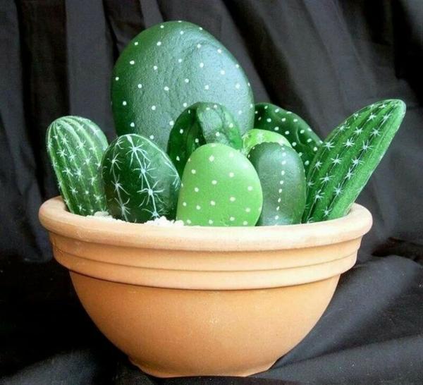 cacti and handmade home decorations inspired by cacti