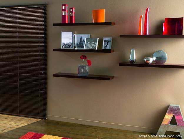 Creative and Modern Interior Decorating with Open Wall Shelves