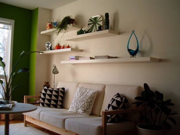 Creative and Modern Interior Decorating with Open Wall Shelves