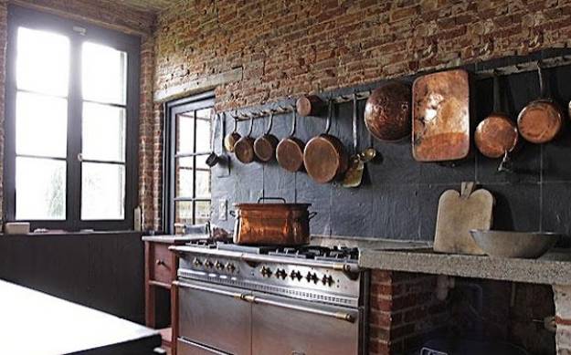 Modern Kitchen Decor with Brick Walls, 25 Interior ...