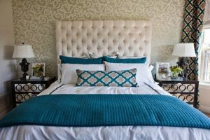 modern beds and home fabrics for bedroom decor