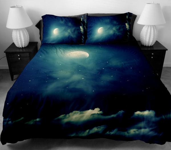 Cosmos Themed Decor for Bedroom, Unique Bedding Sets