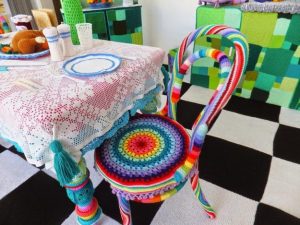 colorful crochet designs for home decorating