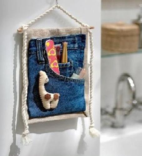 Denim Interior Trends Ways to Recycle for Crafts and Decor 