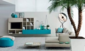 modern interior decorating with turquoise colors