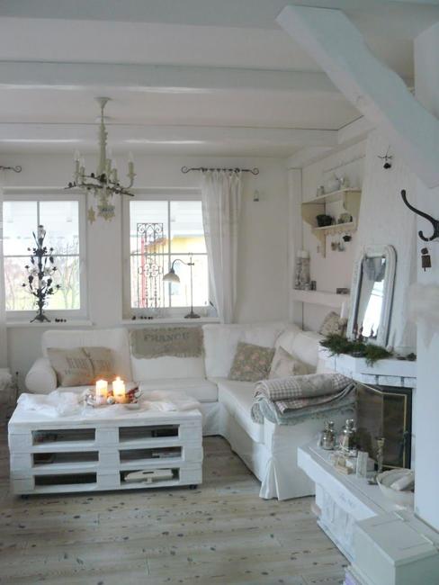 Mixing Gray and Brown Colors with White Decorating Ideas, Cozy Shabby