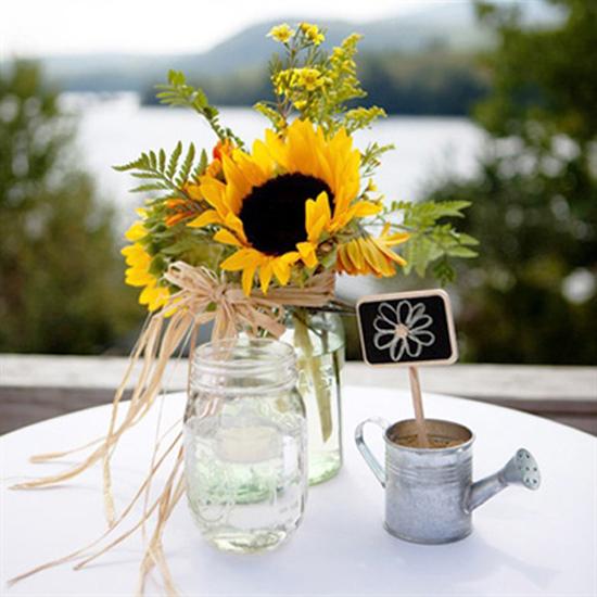 sunflower table decor