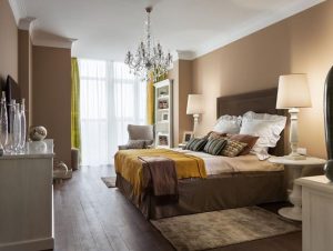 interior design ideas in eclectic style with classic furniture and room colors