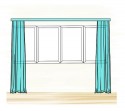 Window Coverings to Balance Proportions of Unusually Large Window Designs