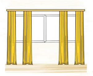 Window Coverings to Balance Proportions of Unusually Large Window Designs