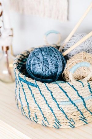 how to make storage basket with rope