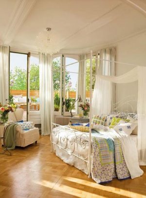 window curtains and modern bedroom decor ideas