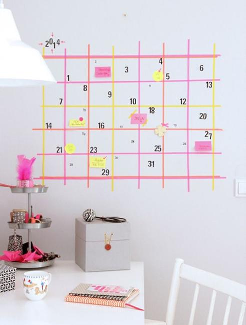 20 Cheap Ideas  to Create DIY Calendars for Unique Wall  