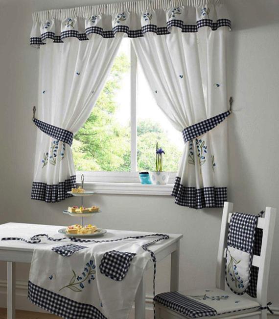 25 Creative Ideas For Modern Decor With Beautiful Kitchen Curtains   Kitchen Curtains Window Treatment Ideas 7 