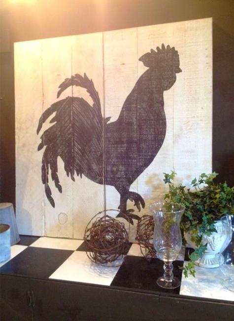 Wood Crafts Ideas, Charming Roosters to Jazz up Room Decor