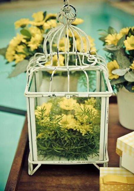 yellow flower arrangement