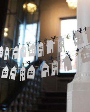 paper garlands handmade themed decorations