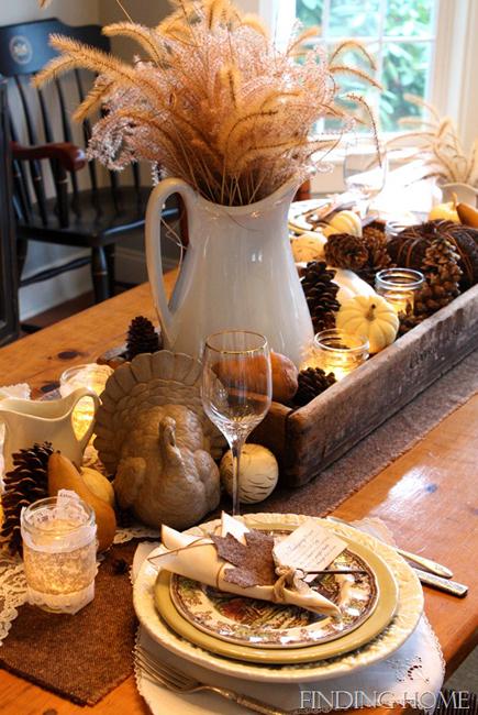 Thanksgiving Table Decoration, Turkey Day Decor