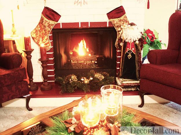 35 Christmas Garlands, Beautiful Fireplace Decorating Ideas