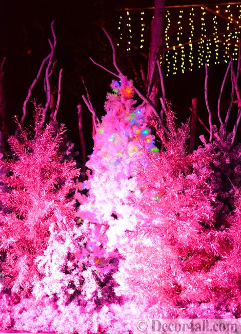 pink christmas lights