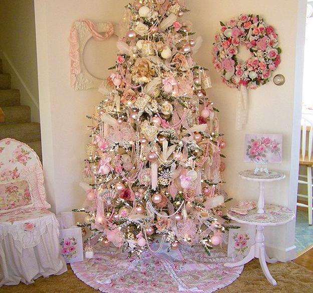 Pink Color Trends in Christmas Tree Decorating, Stylish and Romantic ...