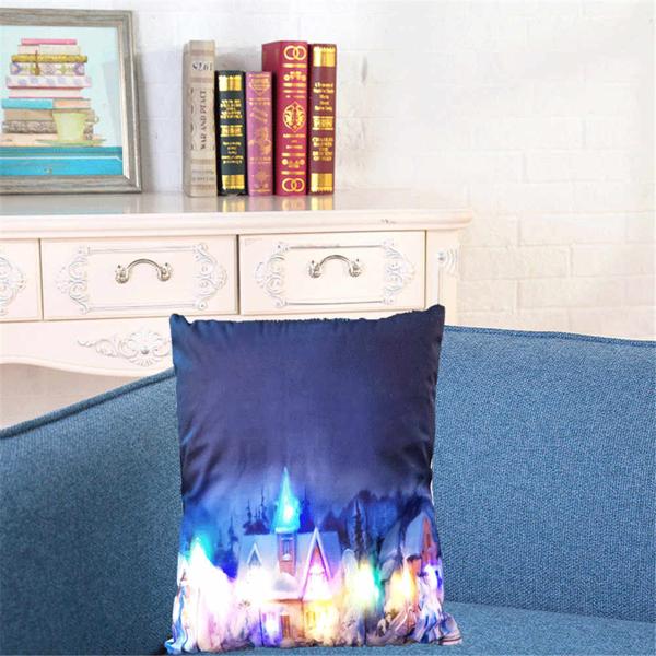 winter scene cushion