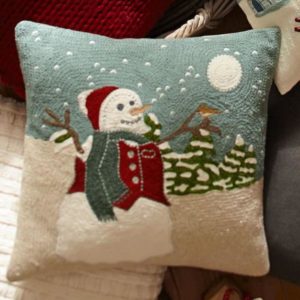 snowmen pillow