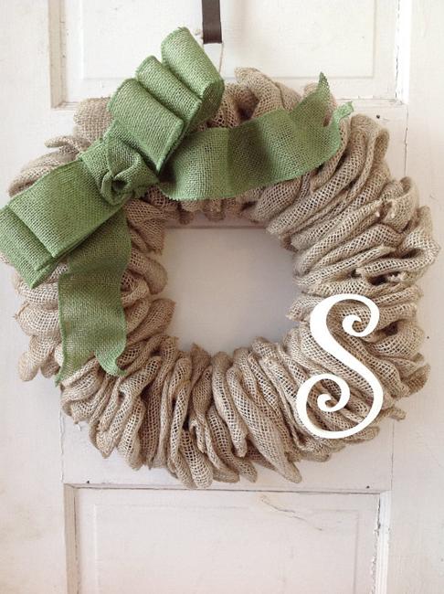 fabric wreath