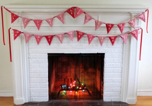 fireplace decorating garland