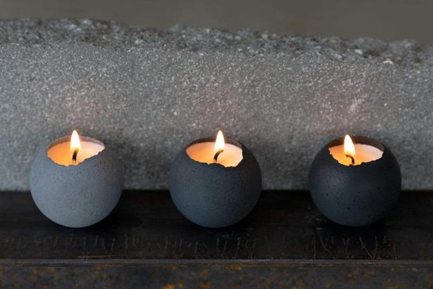 contemporary glove candles