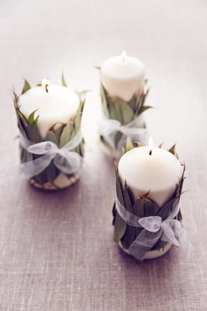 white candles