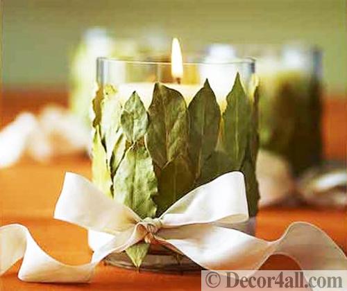 bay leaves candle