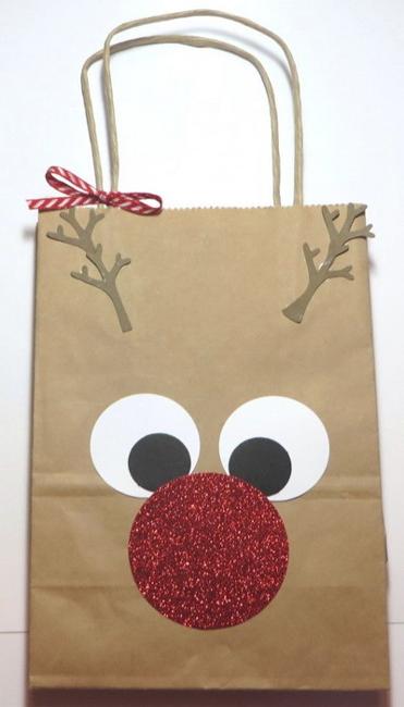 reindeer gift bag