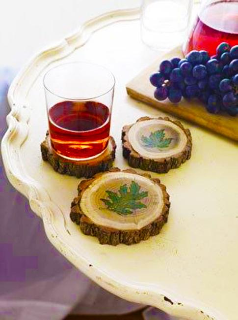 Beautiful Table Decorations, Wood Slice Coasters, Placemats, Cutting