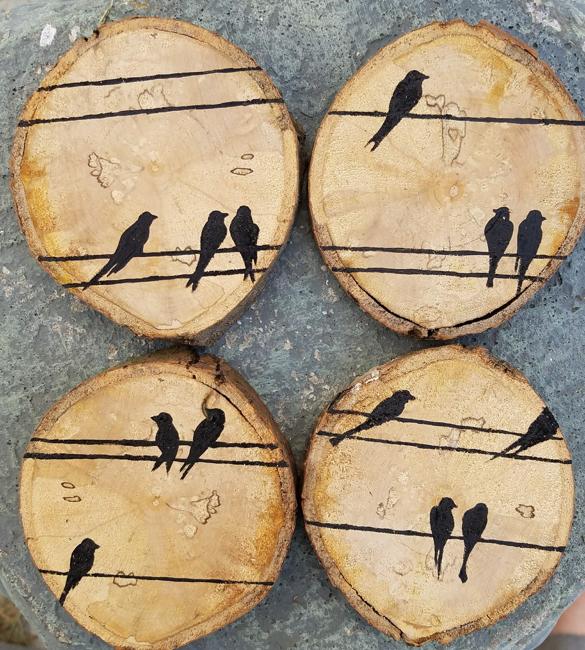 birds coasters